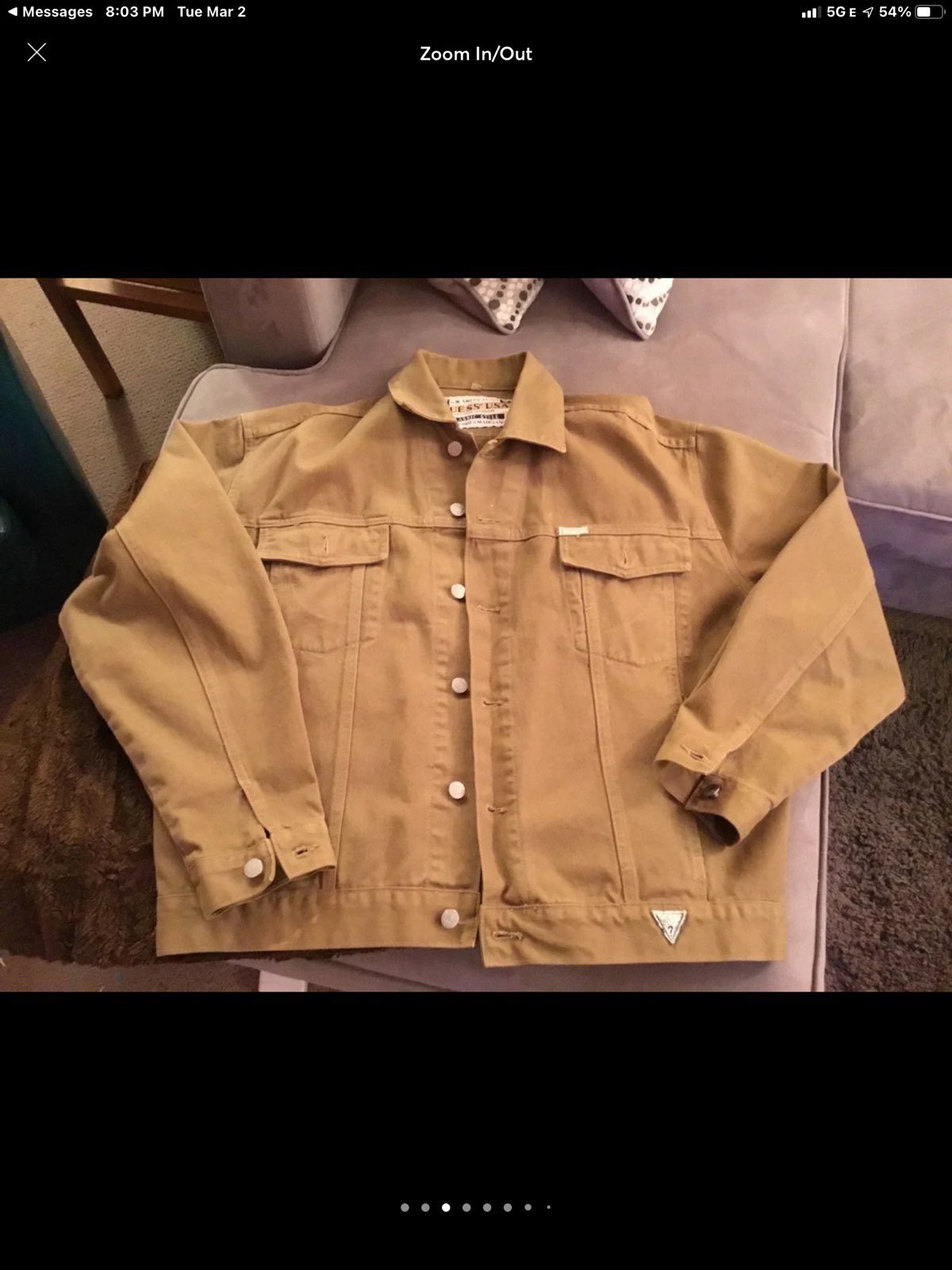 Guess jean denim jacket xl VTG OG 1992
