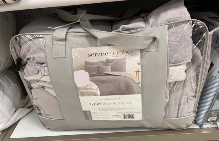 Grey KING comforter set
