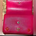 MCM Small Pink Wallet ID Cardholder Pink Leather Bifold Wallet MCM Charm Gift