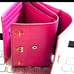 MCM Small Pink Wallet ID Cardholder Pink Leather Bifold Wallet MCM Charm Gift