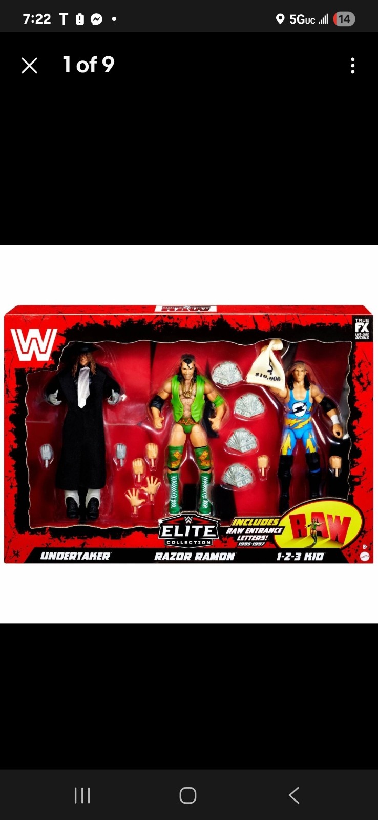 WWE Elite Collection RAW 30TH ANNIVERSARY 3-Pack Exclusive Set Undertaker Razor