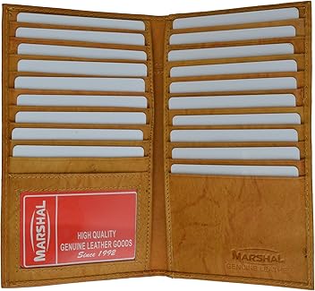 MRDP Genuine High End Leather Bifold Credit Card...