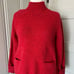J. Jill Women’s Medium Mock Neck Sweater Pullover Cotton Wool Knit Front Pockets