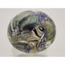 Robert Eickholt Signed 2002 Frosted/ Satin Purple Green White Art Glass Vase