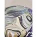 Robert Eickholt Signed 2002 Frosted/ Satin Purple Green White Art Glass Vase