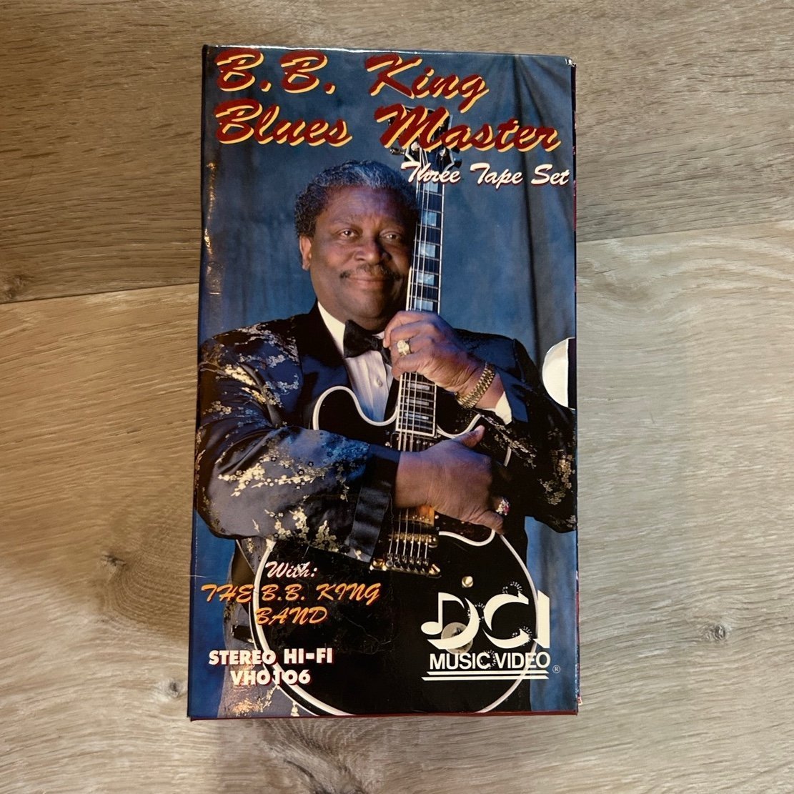 B.B. King Blues Master 3 Tape Set Instructional Guitar Lessons VHS