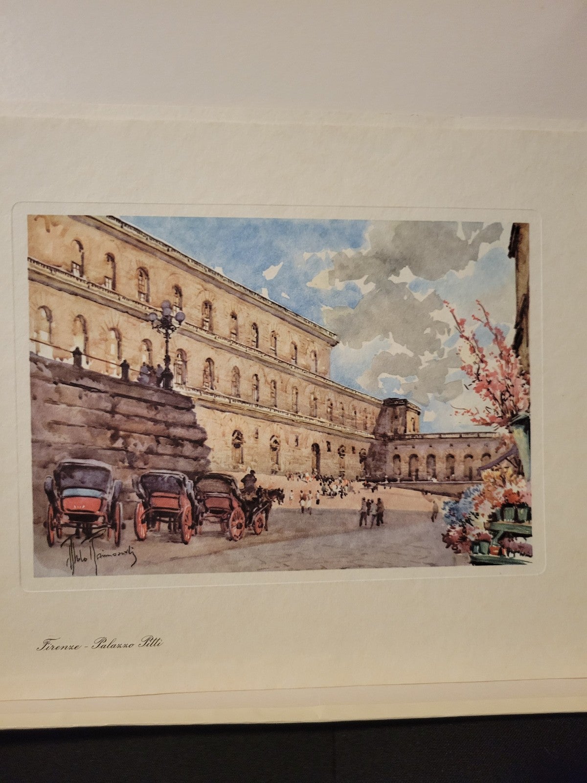 Vintage 1960's Italy Wall Art Print, Florence\