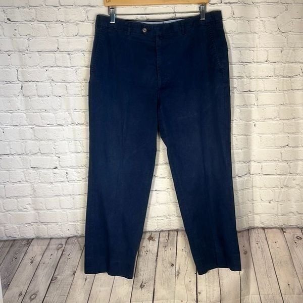 Peter Millar Lightweight Blue Cotton Khaki Dress Pants size 36