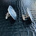 SIAM MEKKALA NIELLO STERLING CUFFLINKS