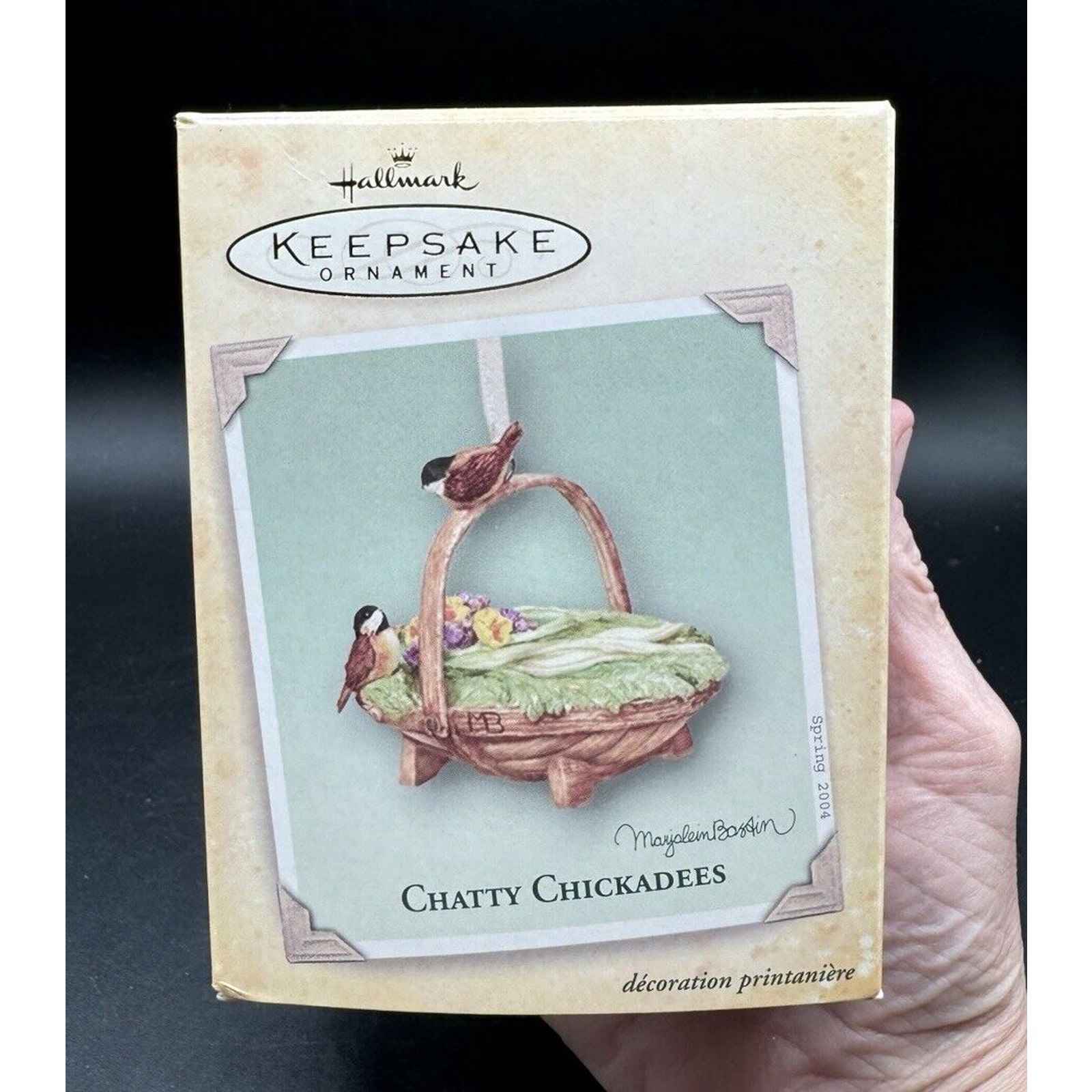2004 Hallmark Chatty Chickadees Bastin Nature's Sketchbook Ornament NEW! -11D
