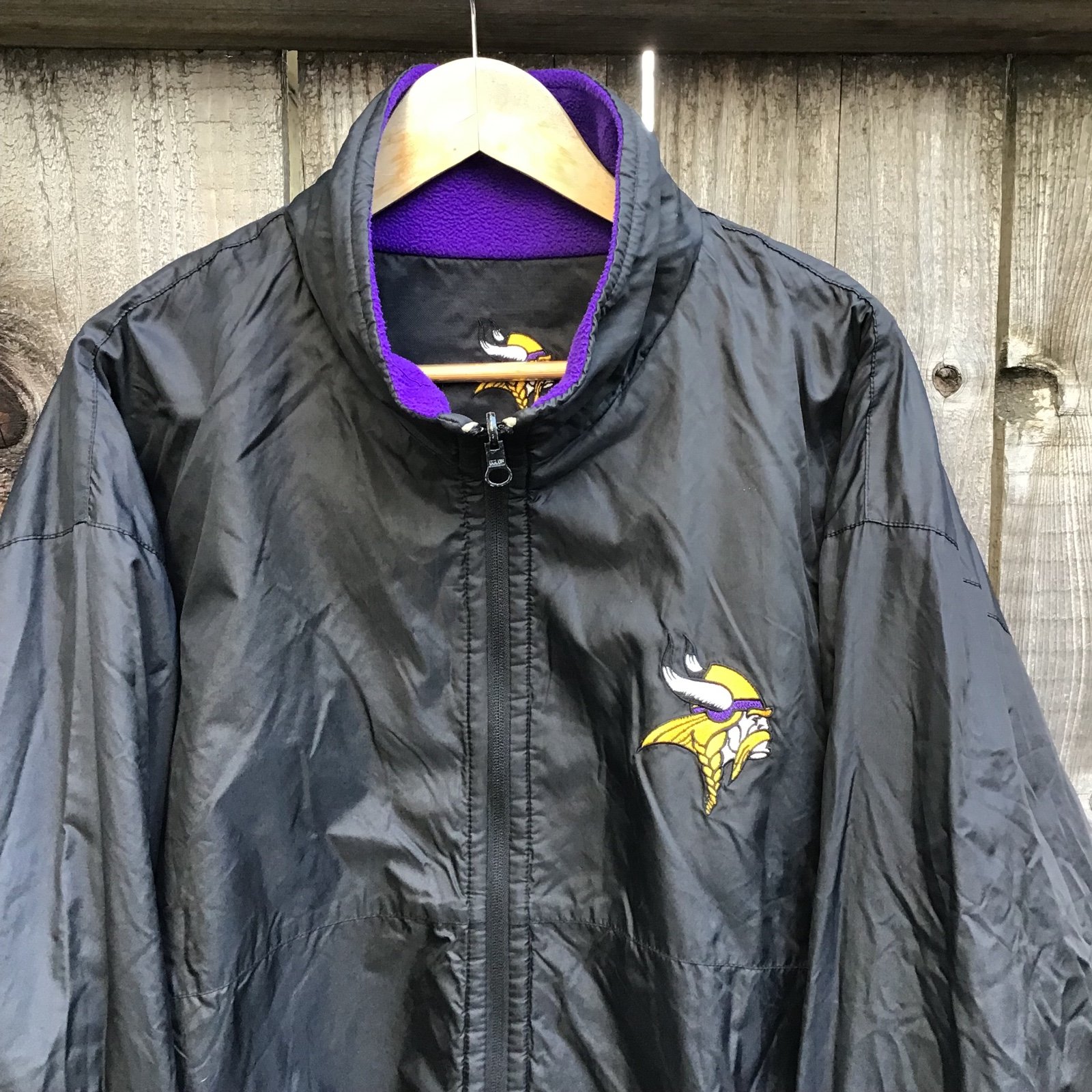 Vintage 90s Pittsburgh Steelers Reversible Nylon Fleece NFL