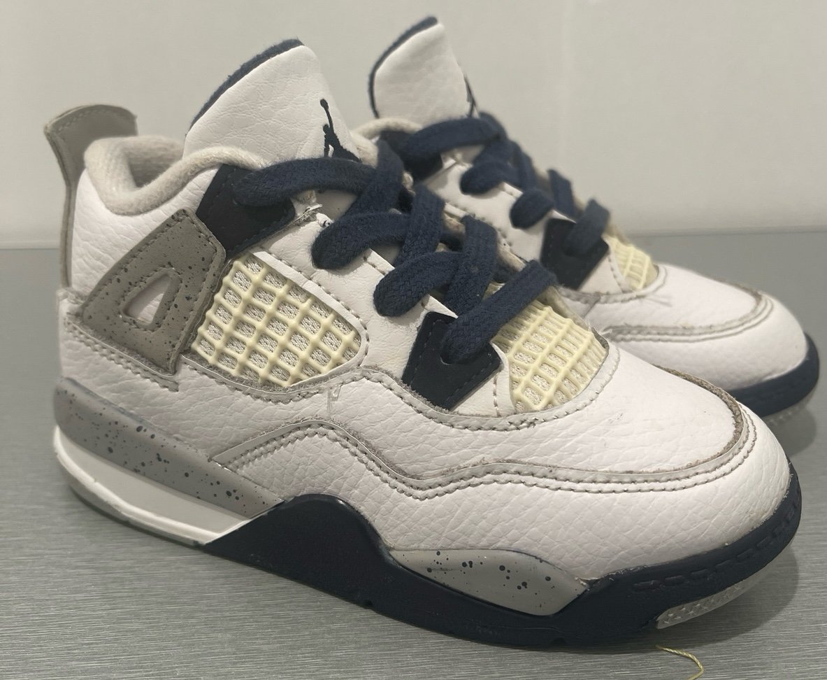 Jordan Retro 4 Toddler Size (Navy/White)