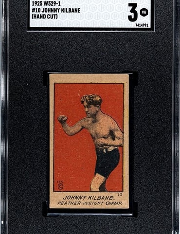 1925 W529-1 JOHNNY KILBANE Boxing Strip Card SGC 3 VG Condition!