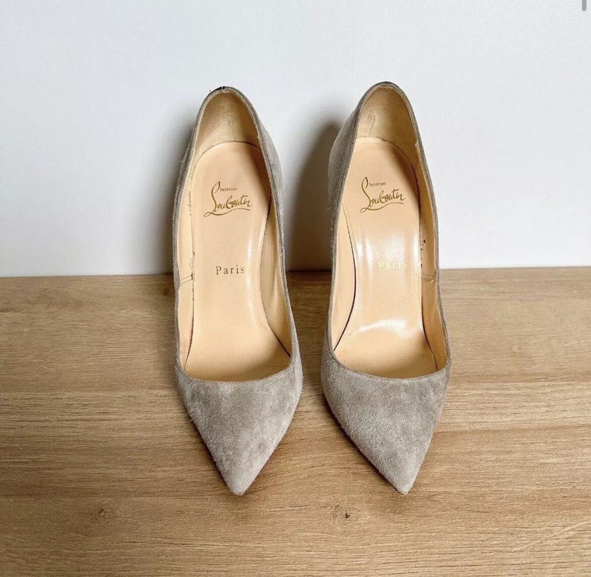 Christian Louboutin Pigalle Follies Suede Pumps Size 6.5 - (Orig: 675)