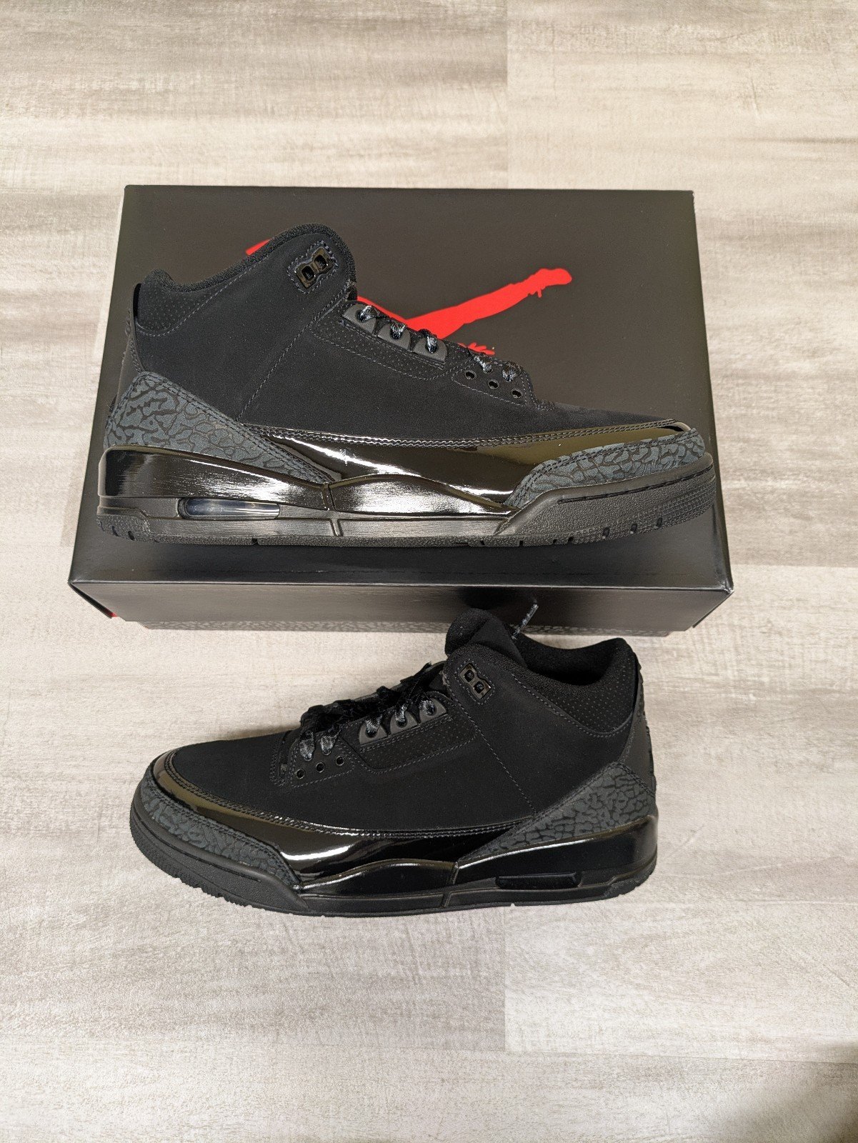 Jordan 3 black cat size 10.5M