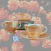 Vintage Fire-King Ware USA Peach Lusterware 5-pc