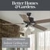 Better Homes & Gardens 52 5 Blade Oil-Rubbed Bronze with 3 Lights