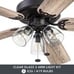 Better Homes & Gardens 52 5 Blade Oil-Rubbed Bronze with 3 Lights