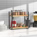 Bathroom Counter Organizer with Basket, Bathroom Organizers and Storage