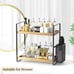 Bathroom Counter Organizer with Basket, Bathroom Organizers and Storage