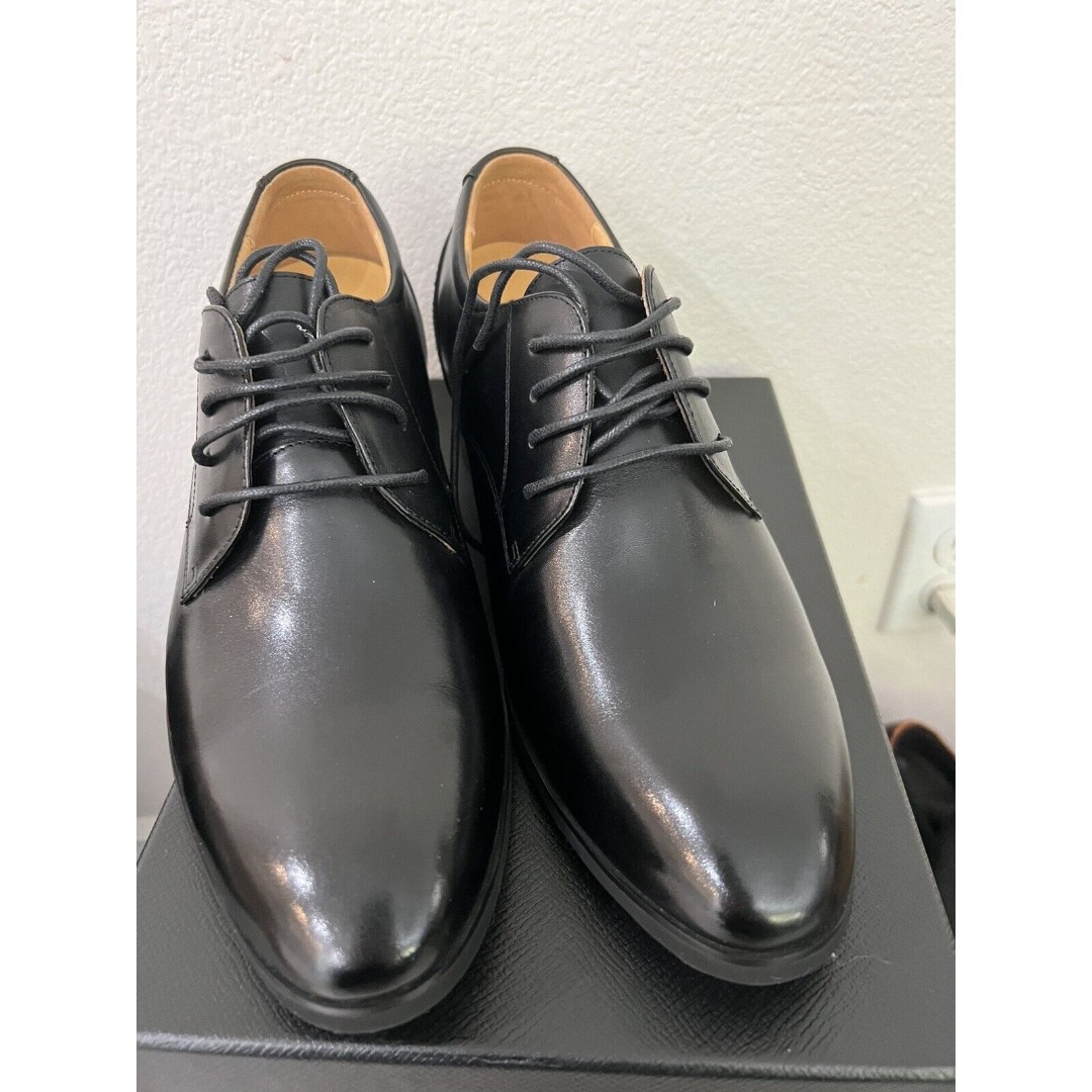 CHAMARIPA Elevator Shoes Men Black Dress Shoes Height Increase 7cm/2.76 Inch