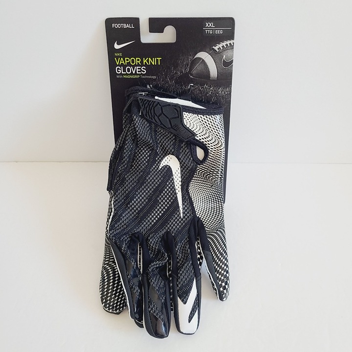 Nike Vapor Knit Receiver Football Gloves Magnigrip CJ9343-091 Size XXL Black