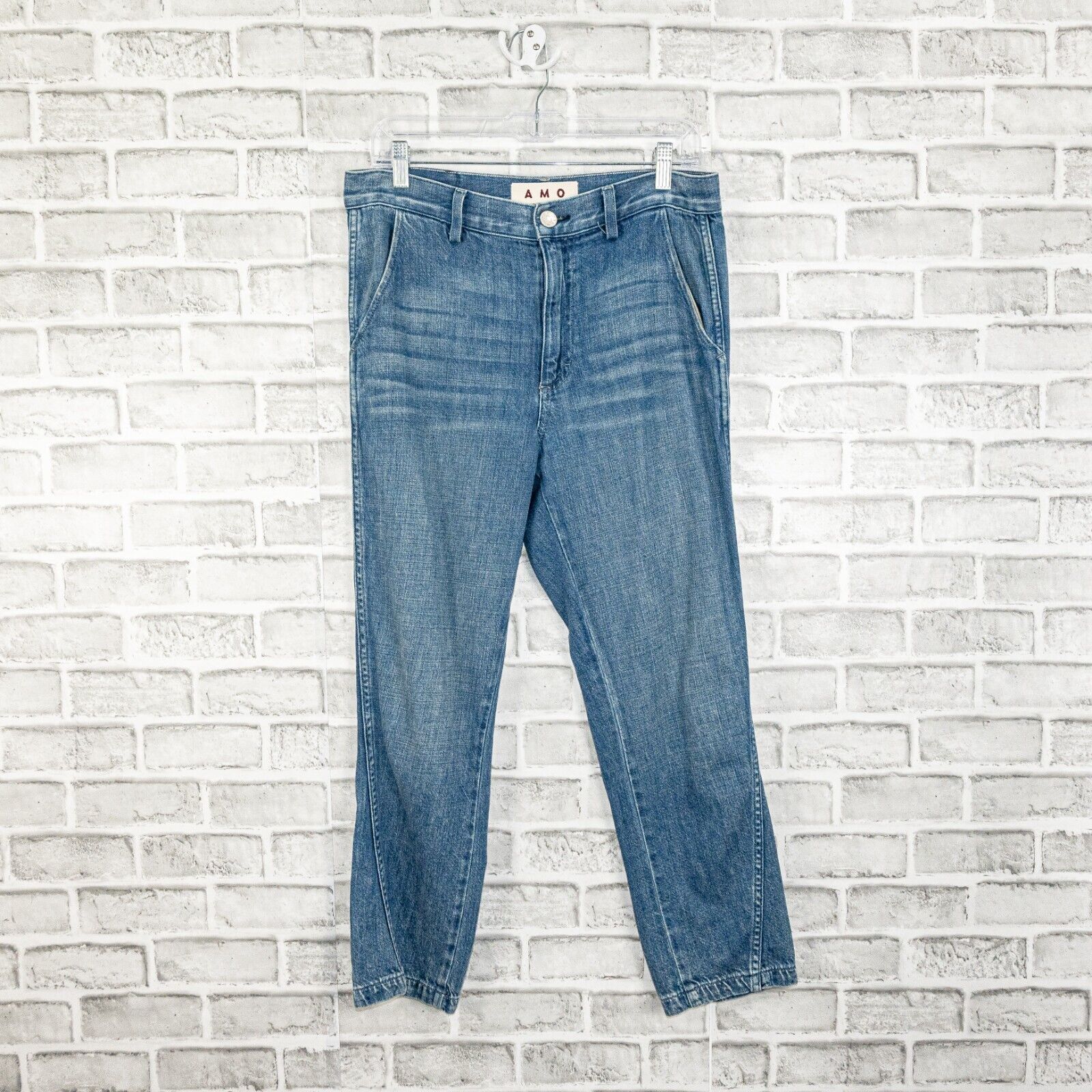 AMO DENIM Women's baggy Slouch Trouser Jeans Indigo Size 28