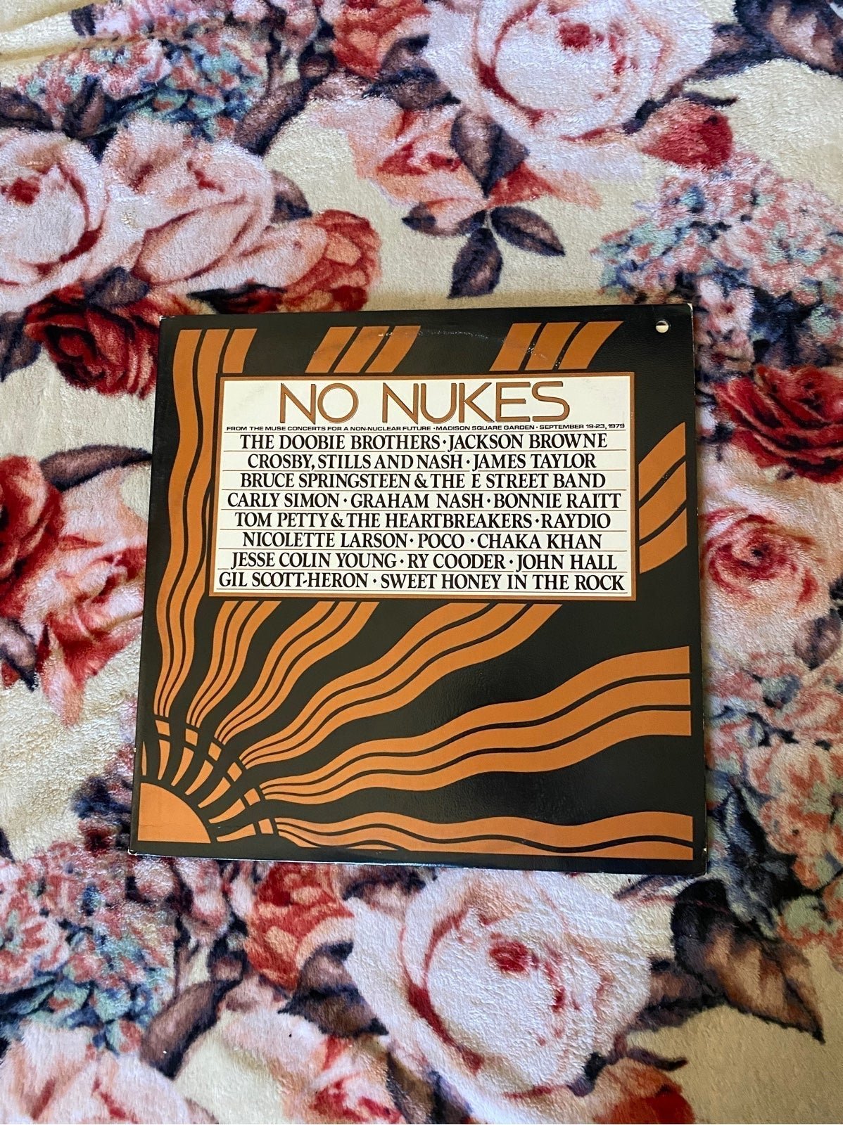 No Nukes album from The Muse Concerts For A Non-Nuclear Future vinyl