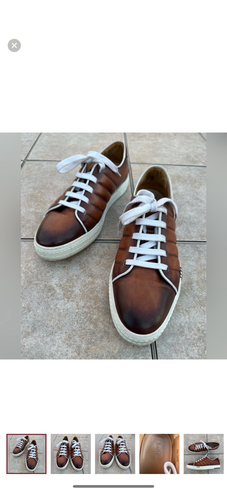 Berluti Low Top Sneakers In Brown Leather Athletic Shoes Sneakers