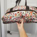 EC LeSportSac Hearts Everywhere Weekender Travel Bag, Lightweight Brown/Beige