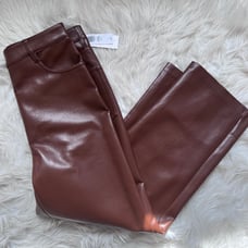Aritzia Wilfred The Melina Cropped Pant Cognac Size 4