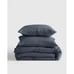 Quince 100% European Linen Duvet Cover 3PC Set Night Fall King/Cal -NEW-