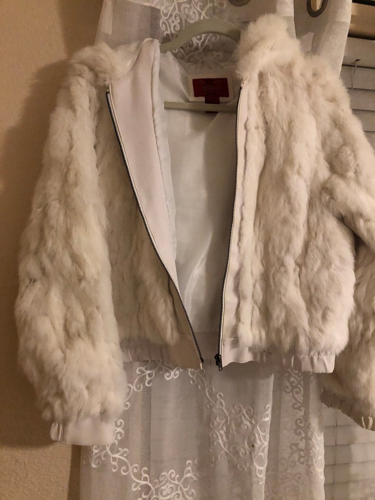 Rabbit fur coat
