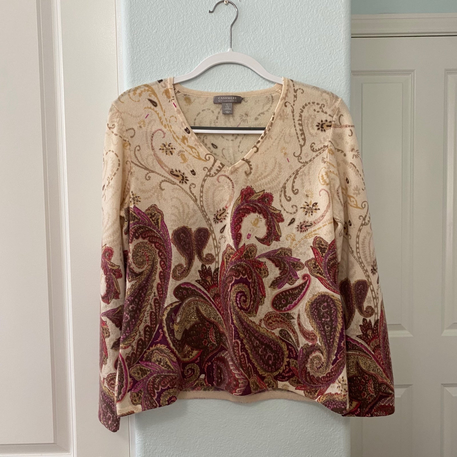 Cashmere by Charter Club V-Neck Sweater