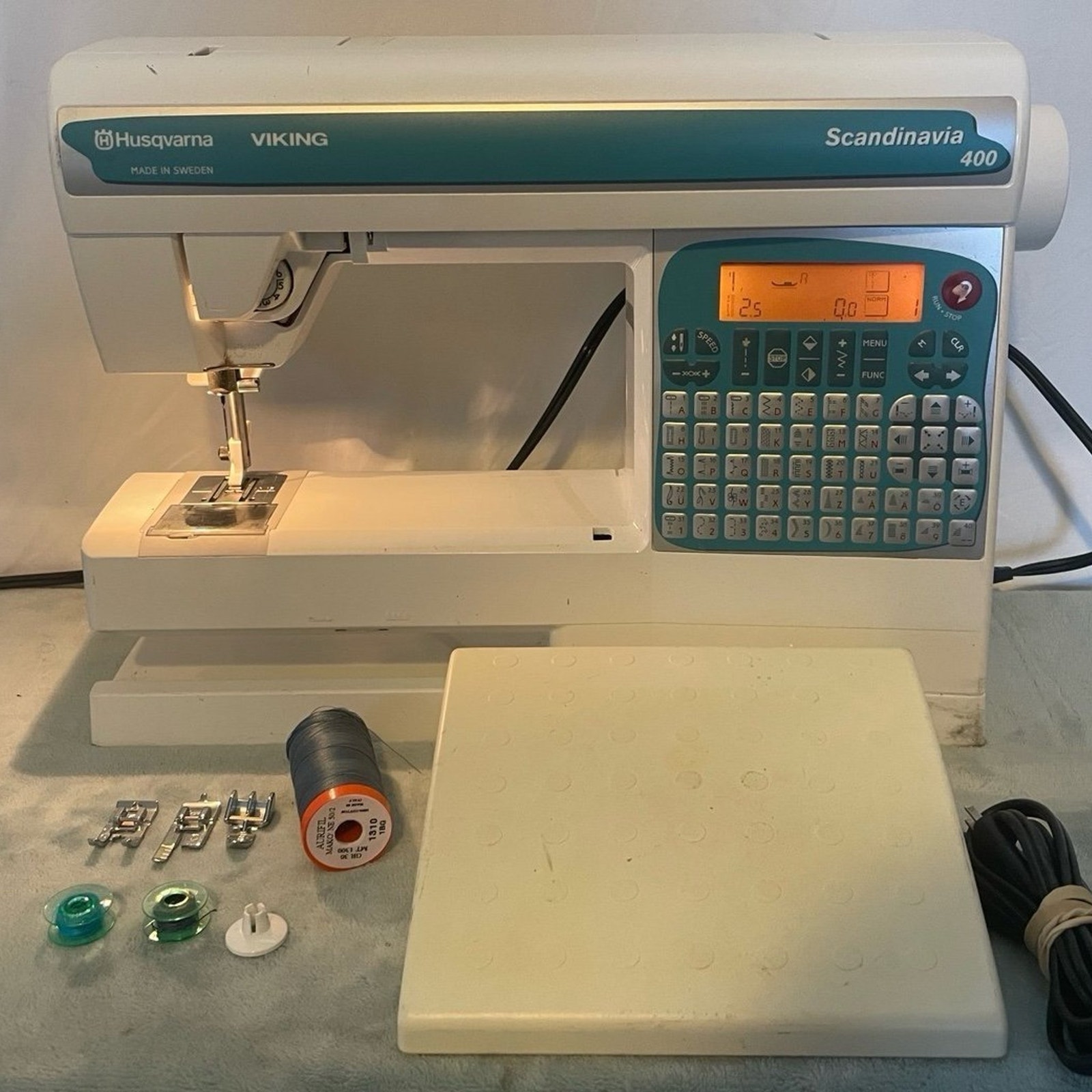 Husqvarna Viking Scandinavia 400 Sewing Embroidery Machine + More