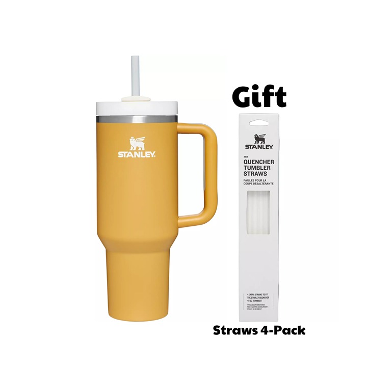 Stanley Quencher H2.0 FlowState 40oz Stainless Steel Tumbler Color: Yarrow