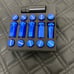 20PCs Blue Rays Style Lug Nuts M12x1.25 New