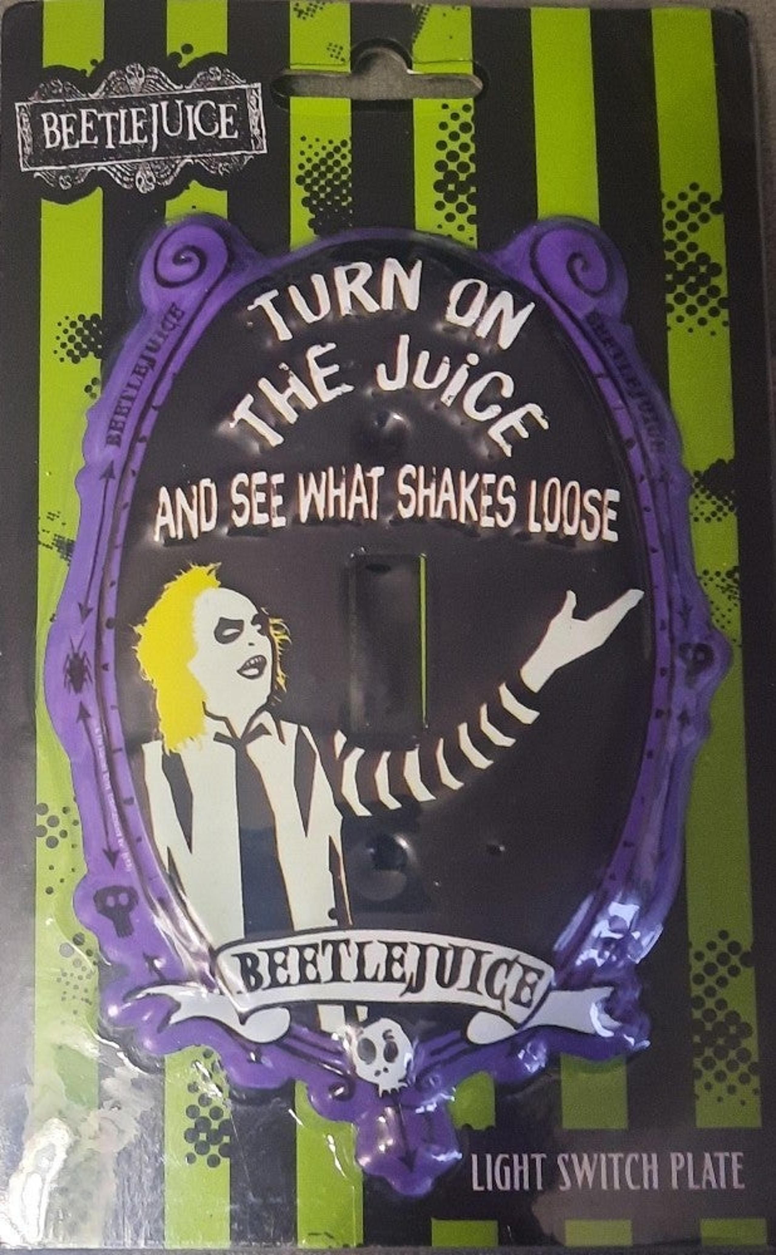 Beetlejuice light switch plate hot topic