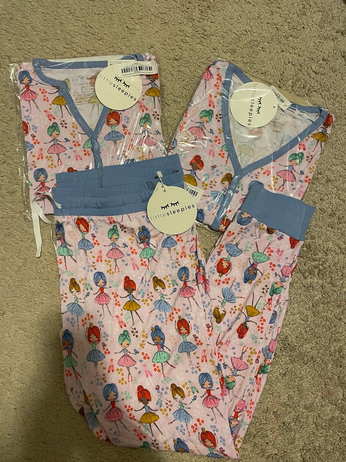 NWT Women’s Little Sleepies Prima Ballerina 3pc Set