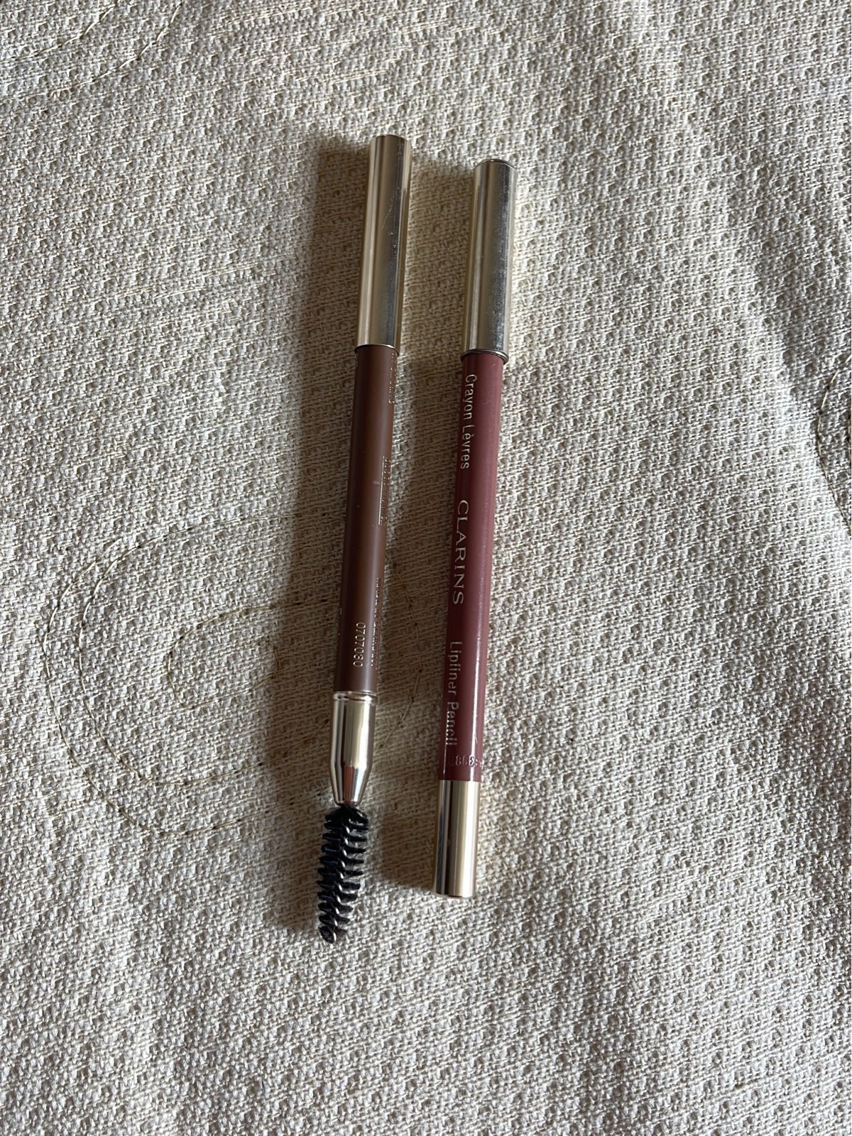 Clarins brow and lip pencils