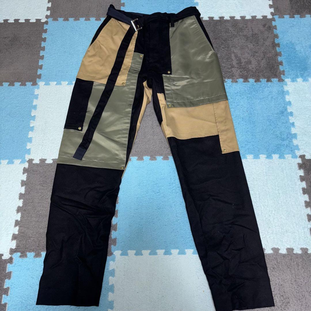 sacai Patchwork Pants Slacks