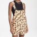 Revolve WeWoreWhat 100% Linen Animal Print Short Overalls Size Large
