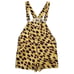 Revolve WeWoreWhat 100% Linen Animal Print Short Overalls Size Large