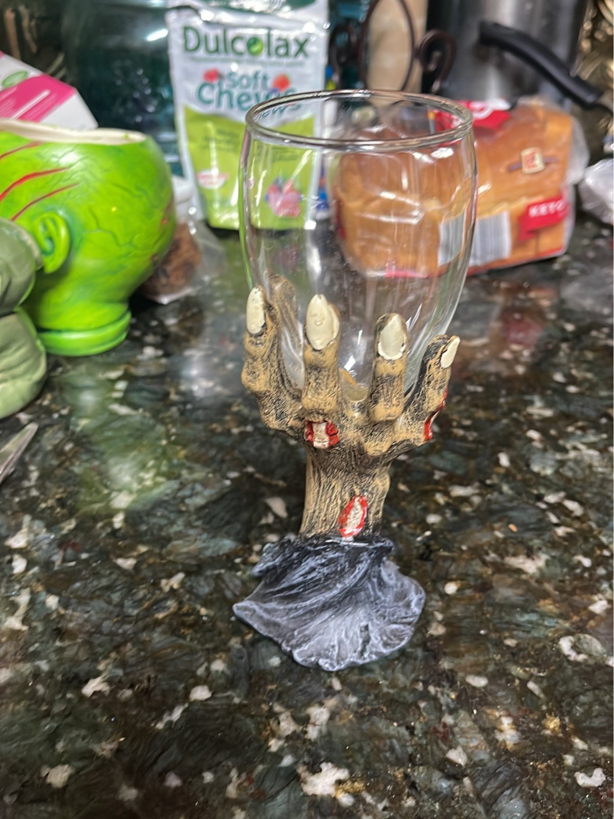 Design Toscano Zombie wine glass