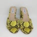 Steve Madden Celestial Womens NEW Black/Yellow Snakeskin Heels - sz. 6M