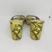 Steve Madden Celestial Womens NEW Black/Yellow Snakeskin Heels - sz. 6M