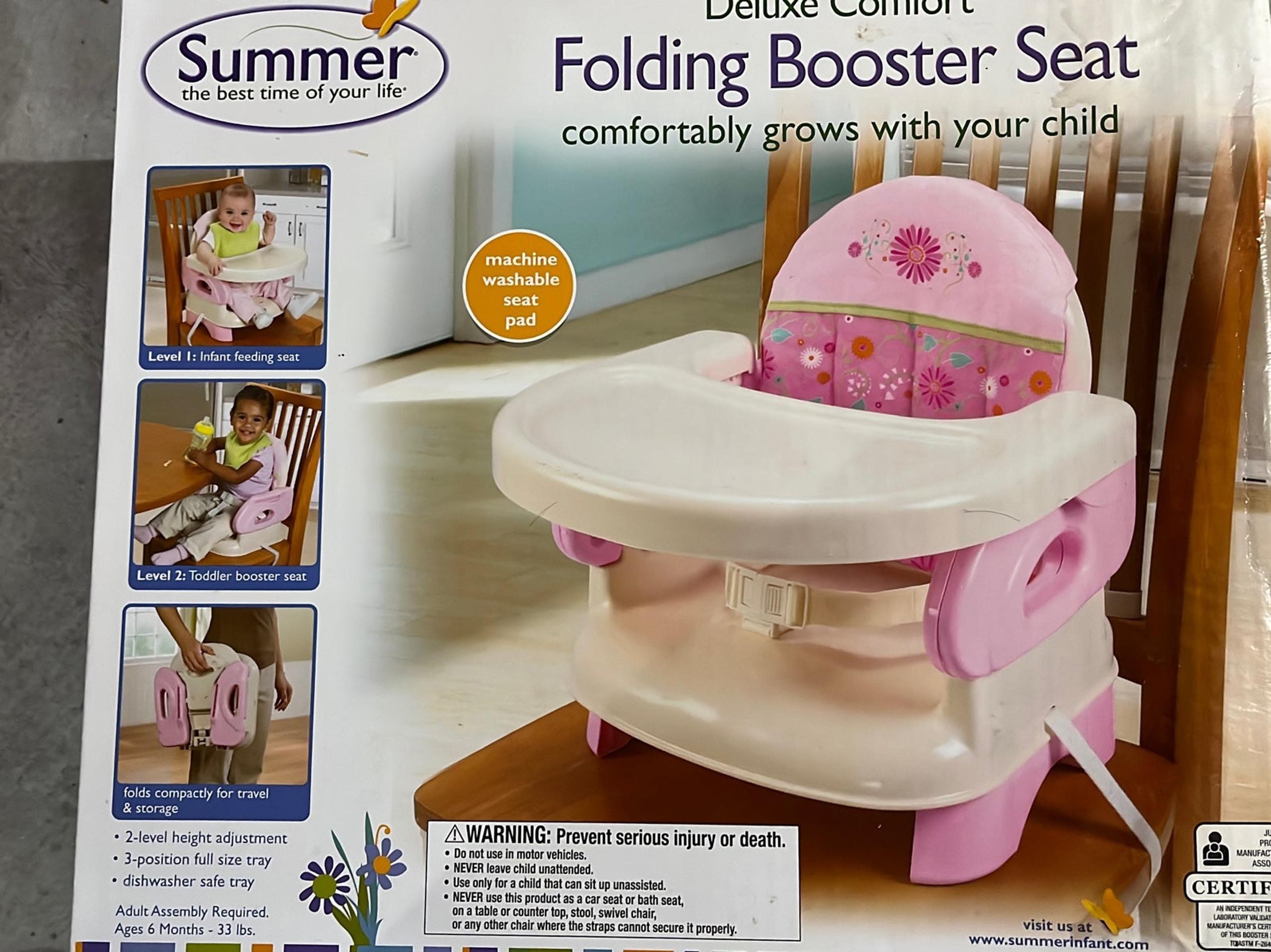 Summer folding booster seat