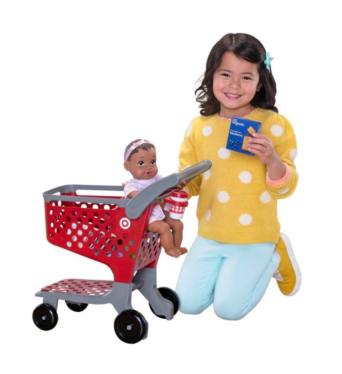 Target Toy Shopping Mini Cart 12 Pieces Kids Groceries Fruit New 2022