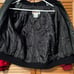 Dale Earnhardt Faux Leather Jacket Black Red NASCAR Sz S 8/10 Chase