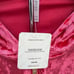 Women's Fabletics crushed velour 3 piece set color strawberry with gold hardware